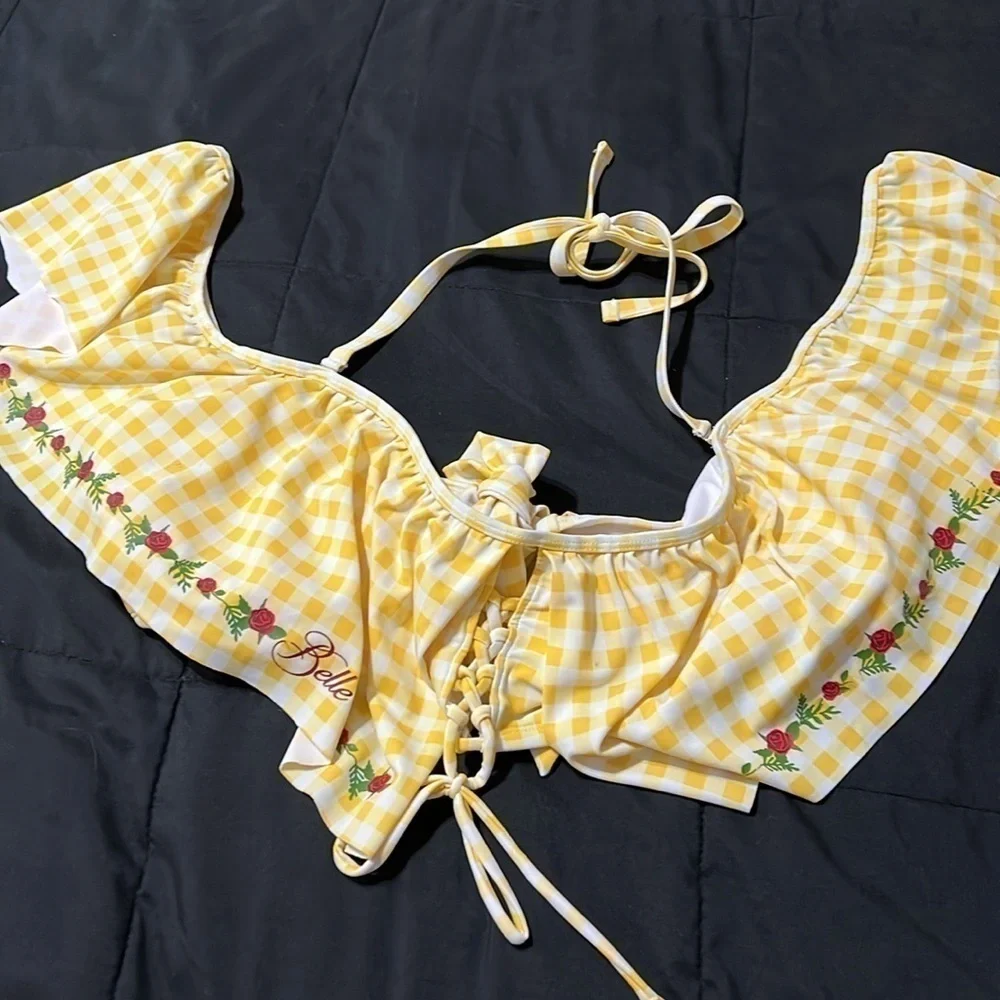 Disney plus size belle swim top